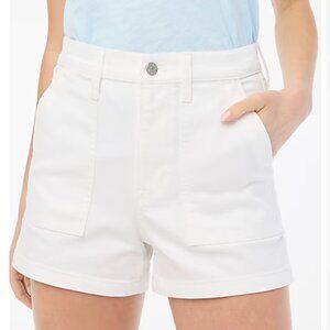 J. Crew Factory white patch pocket denim shorts 29